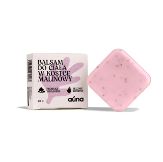 Balsam do ciała w kostce malinowy z nasionami malin