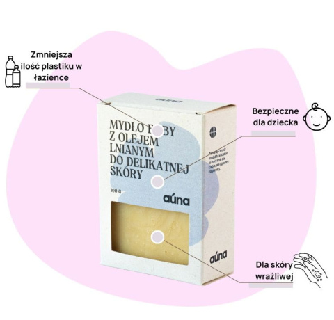 Delikatne mydło dla dzieci z olejem lnianym Delikatne mydło dla dzieci z olejem lnianym