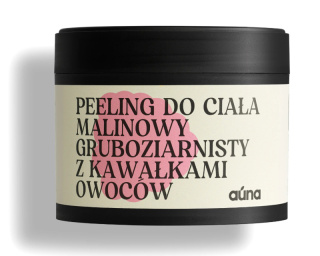 Gruboziarnisty scrub do ciała malina 300 ml z kawałkami malin