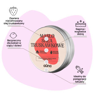 Masło shea truskawkowe – lato zamknięte w słoiczku