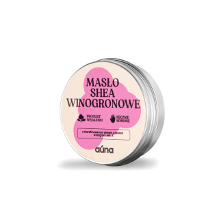 Masło shea z olejem z pestek winogron – ujędrnienie, młodość i zapach winogron