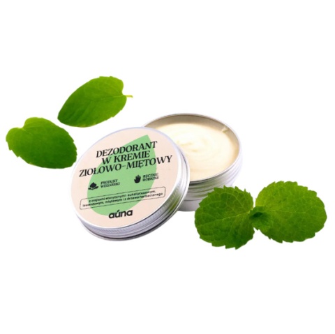 Miętowy, naturalny dezodorant w kremie Miętowy, naturalny dezodorant w kremie