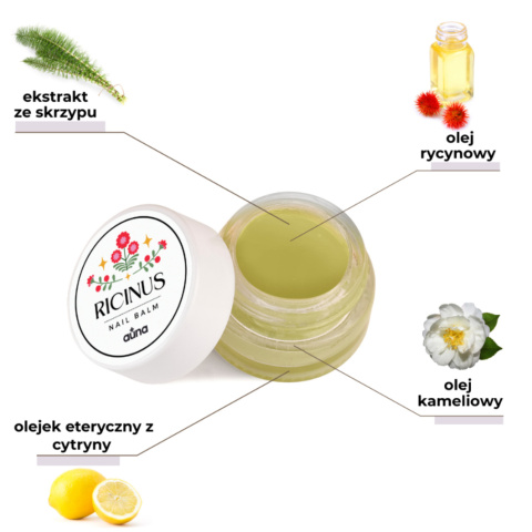 Ricinus Nail Balm – naturalna pielęgnacja paznokci i skórek Ricinus Nail Balm – naturalna pielęgnacja paznokci i skórek