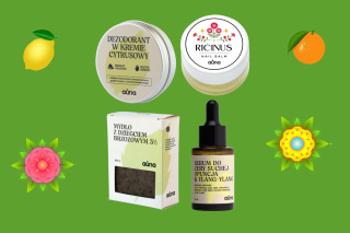 Zestaw 4 produkty - serum olejowe, dezodorant w kremie, balsam do pielęgnacji skórek i paznokci, mydło do skóry wymagającej