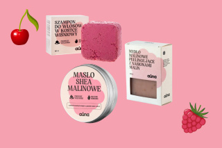 Zestaw prezentowy - 3 produkty - mydło do rąk, szampon wiśnia, masło shea malina