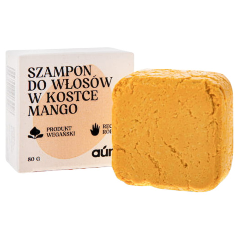 Zestaw - woreczek jutowy i szampon w kostce mango, zero waste Zestaw - woreczek jutowy i szampon w kostce mango, zero waste