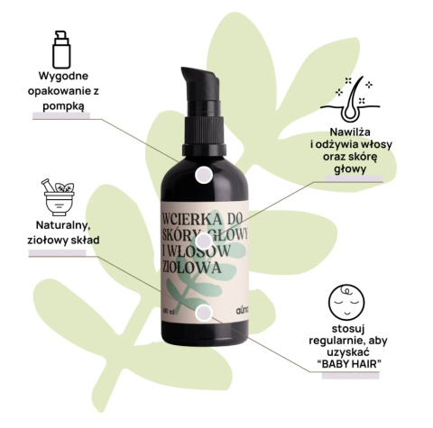 Ziołowa wcierka - naturalna regeneracja skóry głowy i włosów Ziołowa wcierka - naturalna regeneracja skóry głowy i włosów